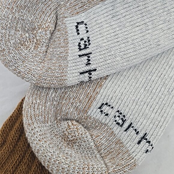 Carhartt Boot Socks Mens Medium 6-8.5 Brown Heavyweight Synthetic Wool Blend New - Picture 6 of 6